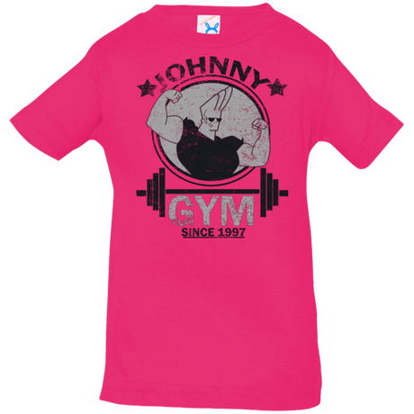 T-Shirts Hot Pink / 6 Months Johnny Gym Infant Premium T-Shirt