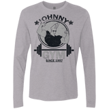 T-Shirts Heather Grey / Small Johnny Gym Men's Premium Long Sleeve