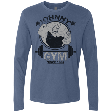 T-Shirts Indigo / Small Johnny Gym Men's Premium Long Sleeve