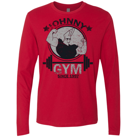 T-Shirts Red / Small Johnny Gym Men's Premium Long Sleeve