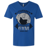 T-Shirts Royal / X-Small Johnny Gym Men's Premium V-Neck
