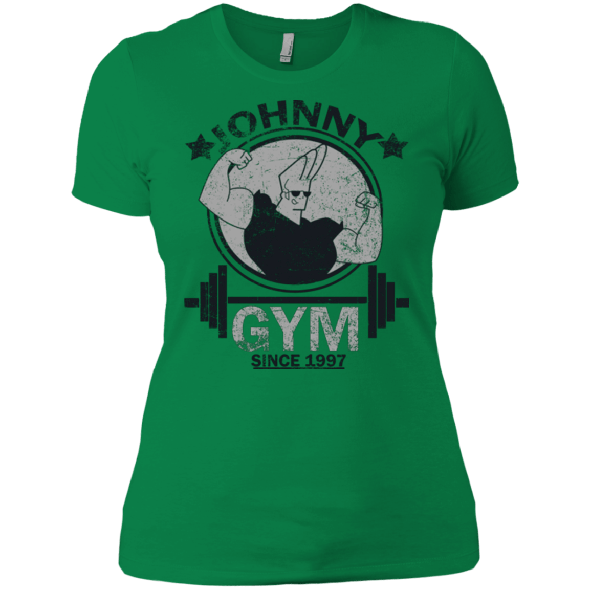 T-Shirts Kelly Green / X-Small Johnny Gym Women's Premium T-Shirt