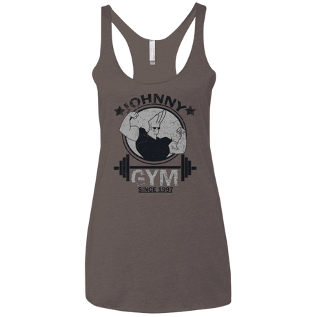 T-Shirts Macchiato / X-Small Johnny Gym Women's Triblend Racerback Tank