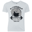 T-Shirts Heather White / YXS Johnny Gym Youth Triblend T-Shirt