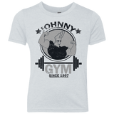 T-Shirts Heather White / YXS Johnny Gym Youth Triblend T-Shirt