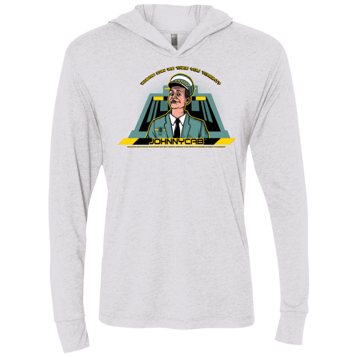 T-Shirts Heather White / X-Small Johnnycab Triblend Long Sleeve Hoodie Tee