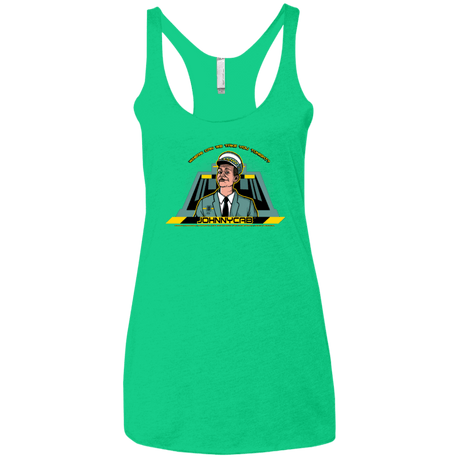 T-Shirts Envy / X-Small Johnnycab Women's Triblend Racerback Tank