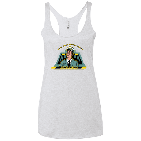 T-Shirts Heather White / X-Small Johnnycab Women's Triblend Racerback Tank