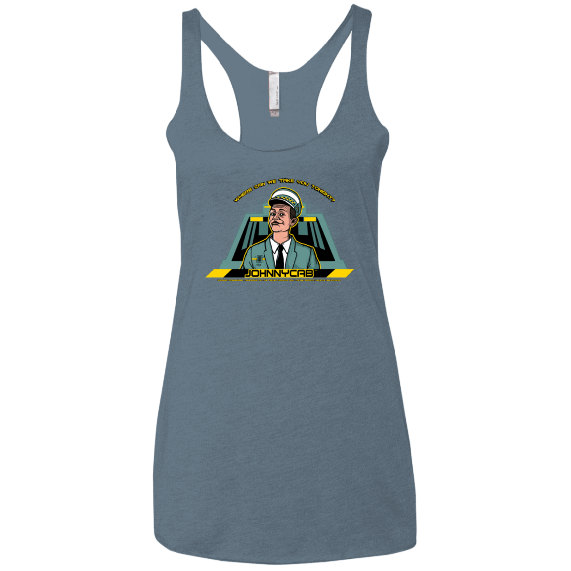 T-Shirts Indigo / X-Small Johnnycab Women's Triblend Racerback Tank