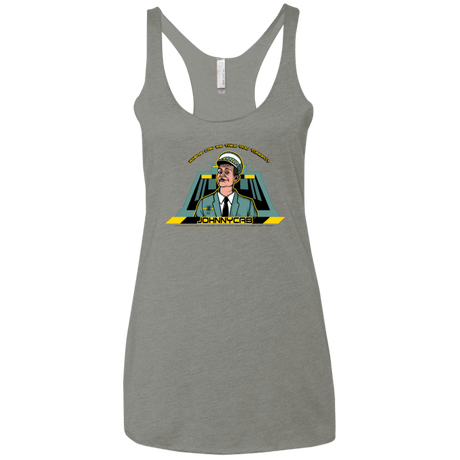 T-Shirts Venetian Grey / X-Small Johnnycab Women's Triblend Racerback Tank