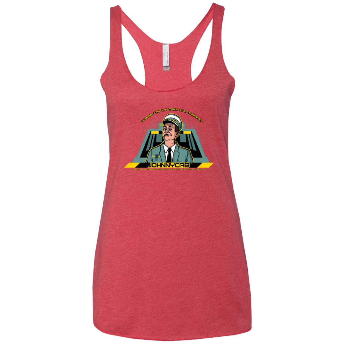 T-Shirts Vintage Red / X-Small Johnnycab Women's Triblend Racerback Tank