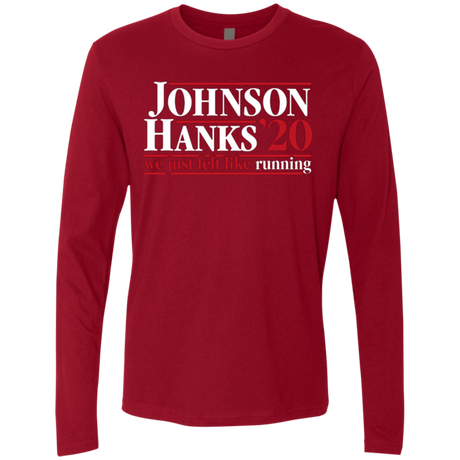 T-Shirts Cardinal / Small Johnson Hanks 2020 Men's Premium Long Sleeve
