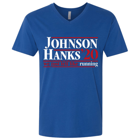 T-Shirts Royal / X-Small Johnson Hanks 2020 Men's Premium V-Neck