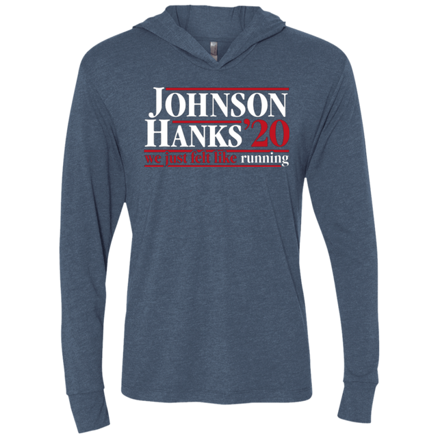 T-Shirts Indigo / X-Small Johnson Hanks 2020 Triblend Long Sleeve Hoodie Tee