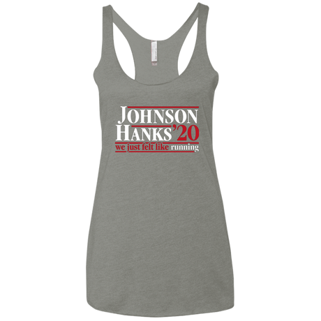 T-Shirts Venetian Grey / X-Small Johnson Hanks 2020 Women's Triblend Racerback Tank