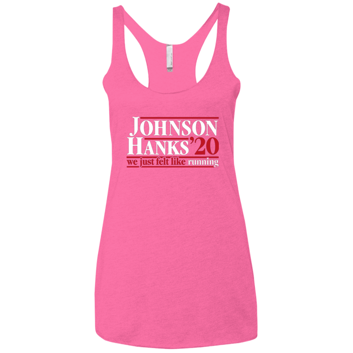 T-Shirts Vintage Pink / X-Small Johnson Hanks 2020 Women's Triblend Racerback Tank