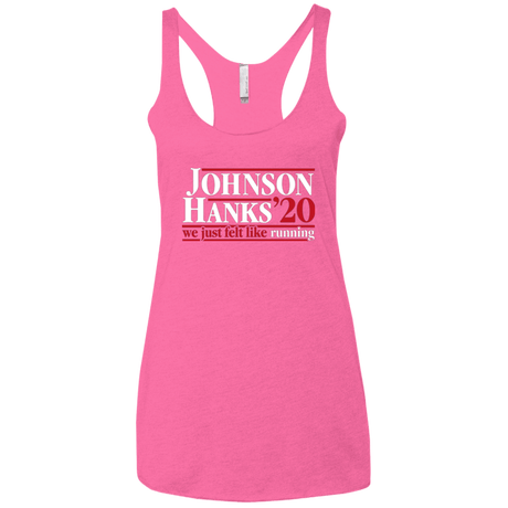 T-Shirts Vintage Pink / X-Small Johnson Hanks 2020 Women's Triblend Racerback Tank