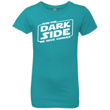 T-Shirts Tahiti Blue / YXS Join The Dark Side Girls Premium T-Shirt