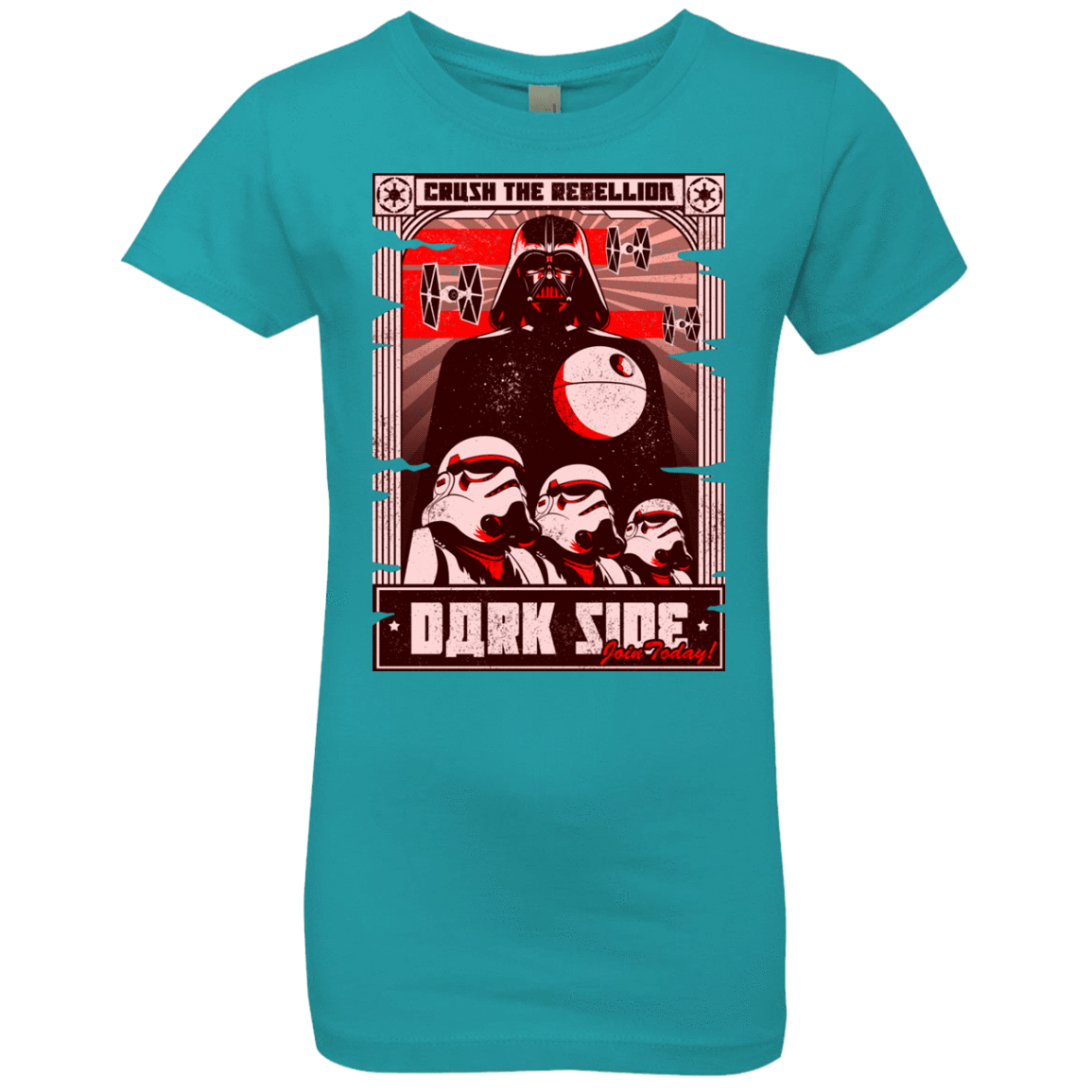 T-Shirts Tahiti Blue / YXS Join the Dark SIde Girls Premium T-Shirt