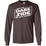 T-Shirts Dark Chocolate / S Join The Dark Side Men's Long Sleeve T-Shirt