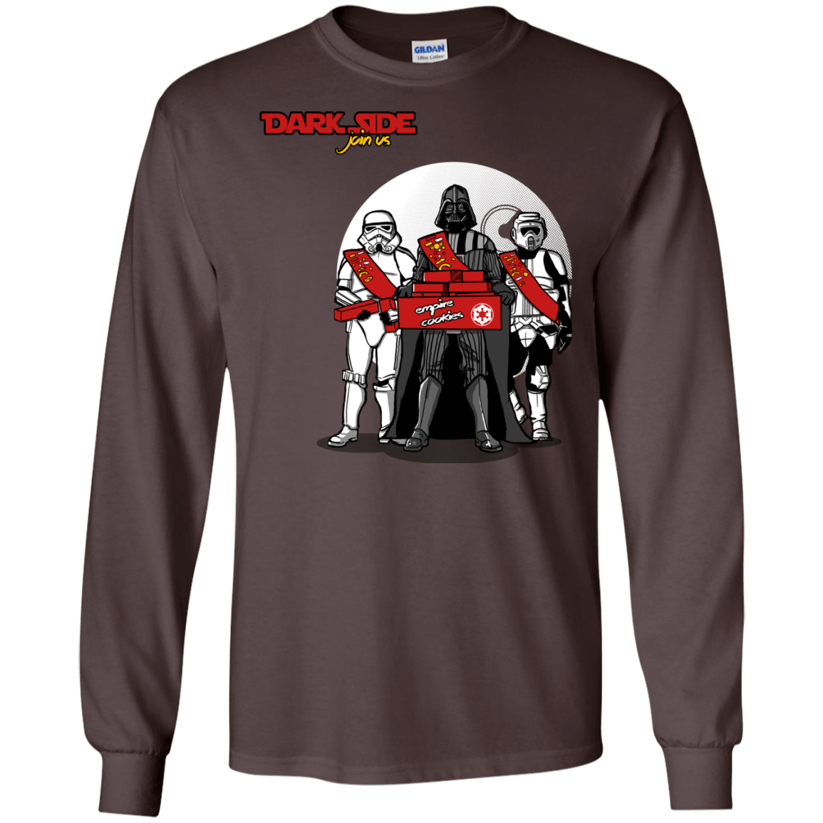 T-Shirts Dark Chocolate / S Join The Dark Side Men's Long Sleeve T-Shirt