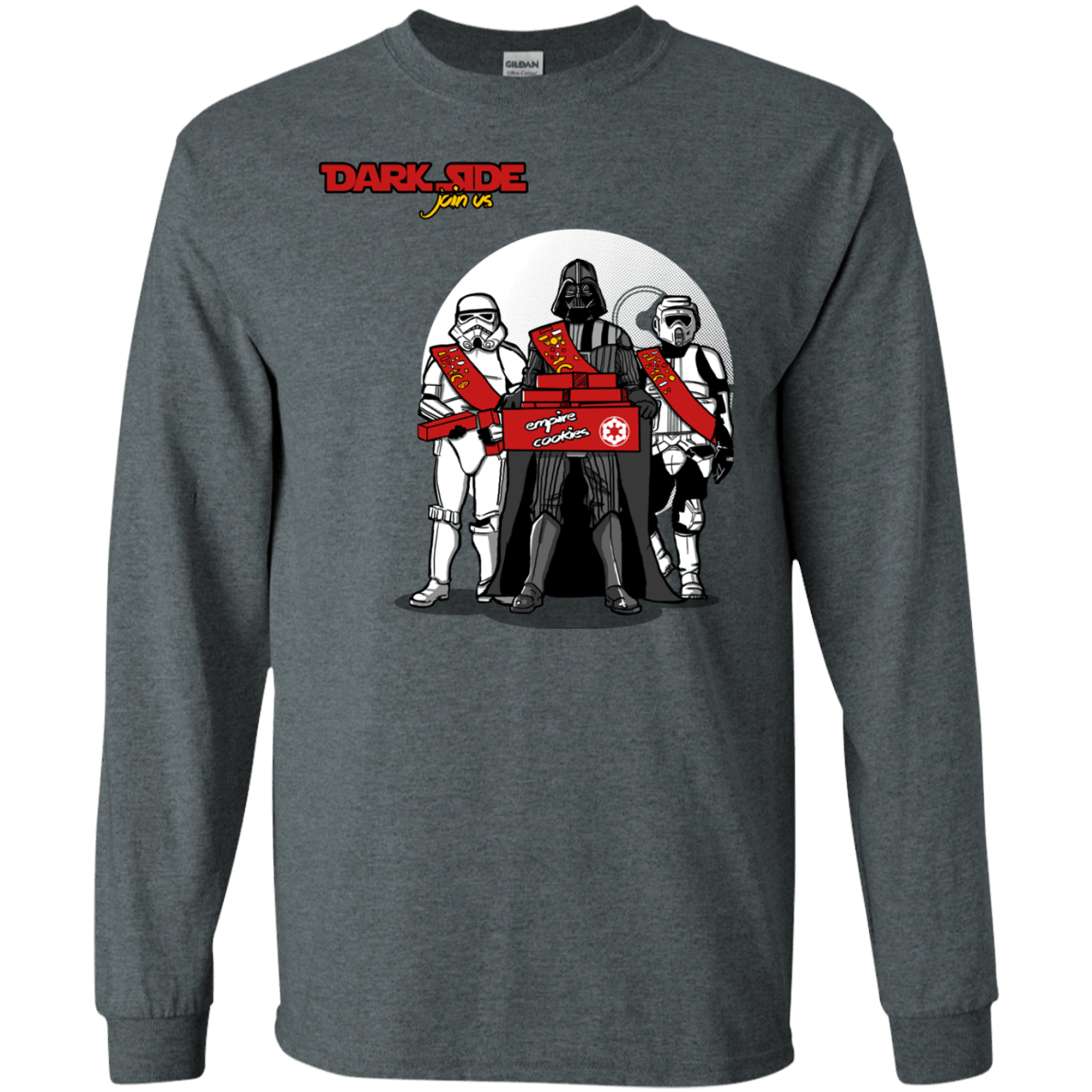 T-Shirts Dark Heather / S Join The Dark Side Men's Long Sleeve T-Shirt