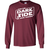 T-Shirts Maroon / S Join The Dark Side Men's Long Sleeve T-Shirt