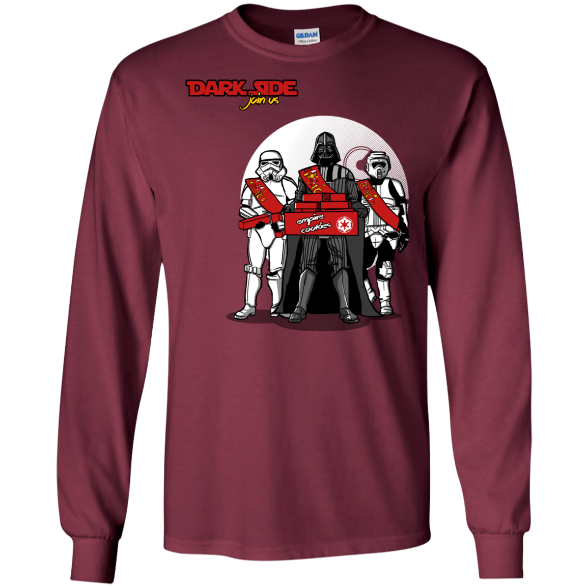 T-Shirts Maroon / S Join The Dark Side Men's Long Sleeve T-Shirt