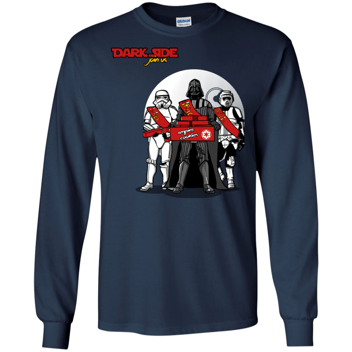 T-Shirts Navy / S Join The Dark Side Men's Long Sleeve T-Shirt