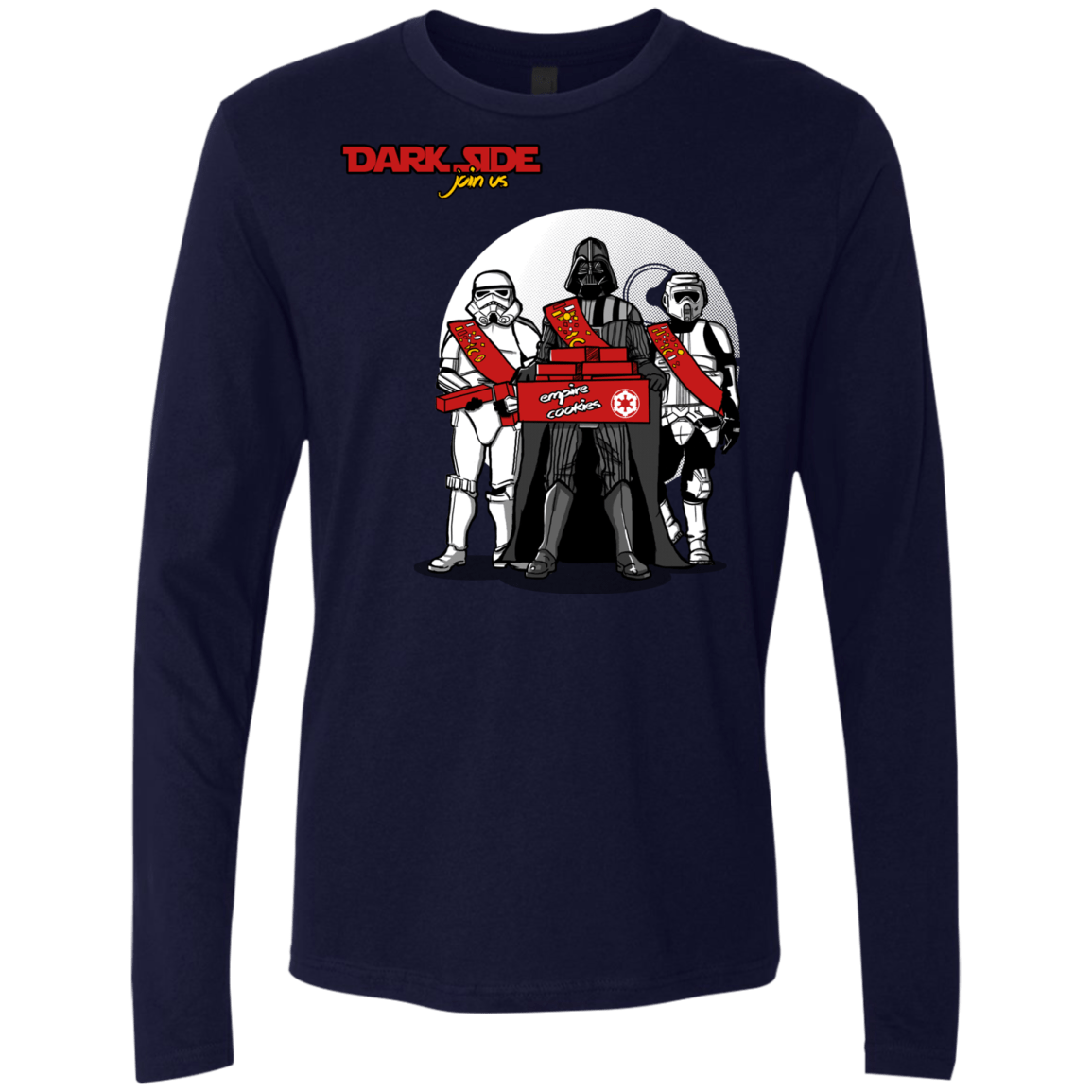 T-Shirts Midnight Navy / S Join The Dark Side Men's Premium Long Sleeve