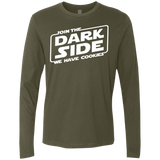 T-Shirts Military Green / S Join The Dark Side Men's Premium Long Sleeve