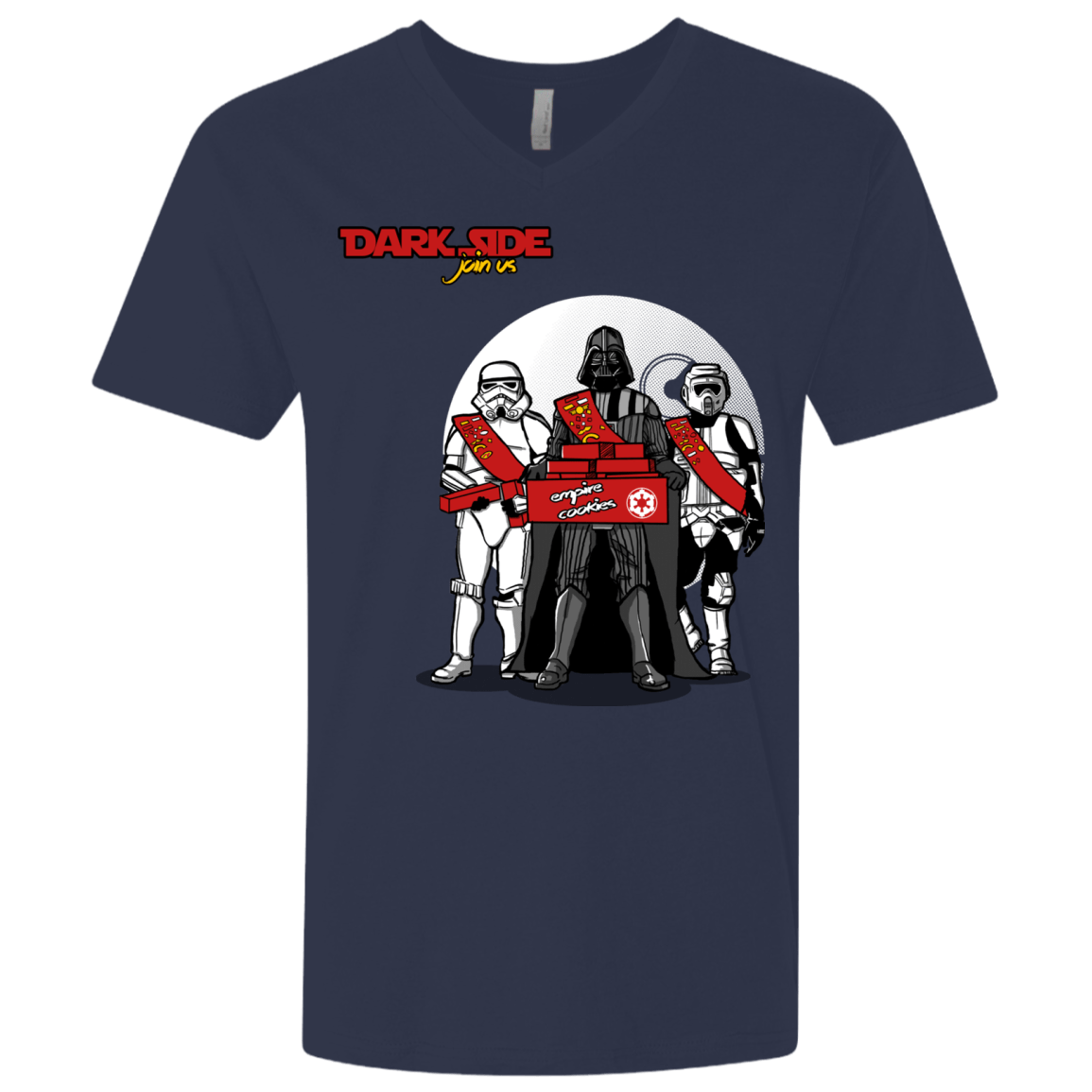 T-Shirts Midnight Navy / X-Small Join The Dark Side Men's Premium V-Neck
