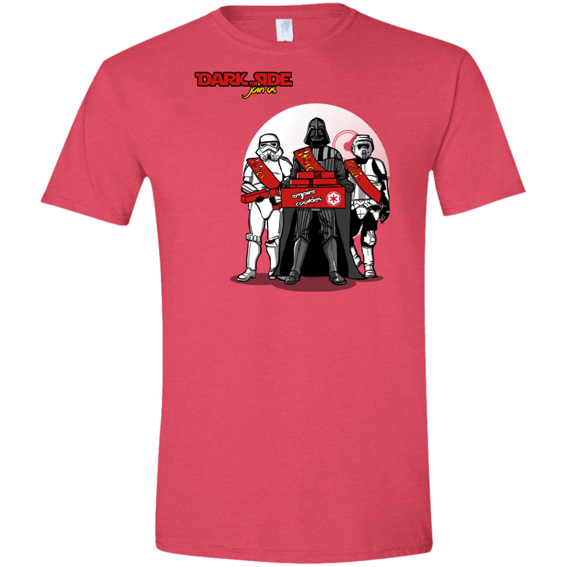 T-Shirts Heather Red / S Join The Dark Side Men's Semi-Fitted Softstyle