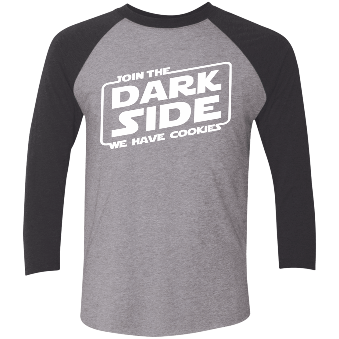 T-Shirts Premium Heather/Vintage Black / X-Small Join The Dark Side Men's Triblend 3/4 Sleeve