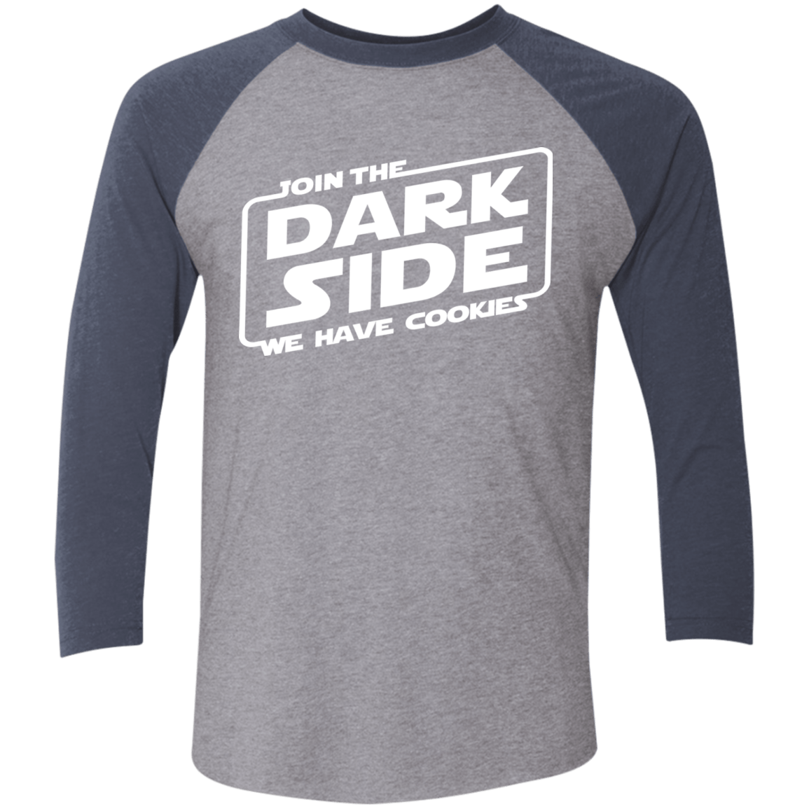 T-Shirts Premium Heather/Vintage Navy / X-Small Join The Dark Side Men's Triblend 3/4 Sleeve