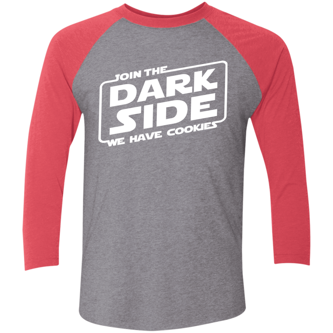 T-Shirts Premium Heather/Vintage Red / X-Small Join The Dark Side Men's Triblend 3/4 Sleeve