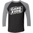T-Shirts Vintage Black/Premium Heather / X-Small Join The Dark Side Men's Triblend 3/4 Sleeve