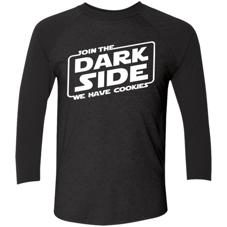 T-Shirts Vintage Black/Vintage Black / X-Small Join The Dark Side Men's Triblend 3/4 Sleeve