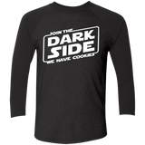 T-Shirts Vintage Black/Vintage Black / X-Small Join The Dark Side Men's Triblend 3/4 Sleeve