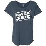 T-Shirts Indigo / X-Small Join The Dark Side Triblend Dolman Sleeve