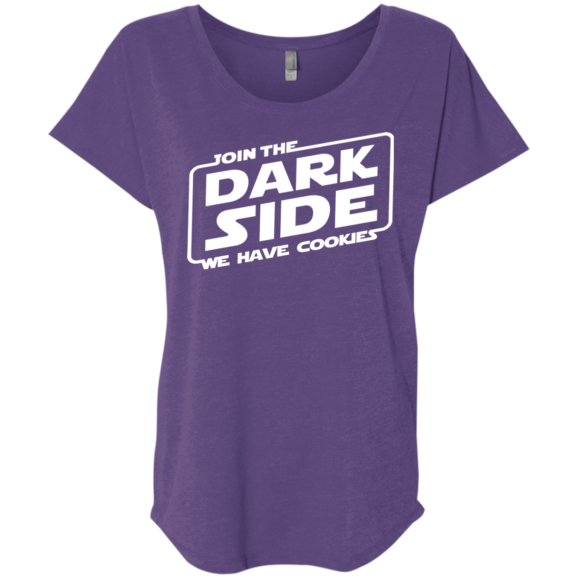 T-Shirts Purple Rush / X-Small Join The Dark Side Triblend Dolman Sleeve