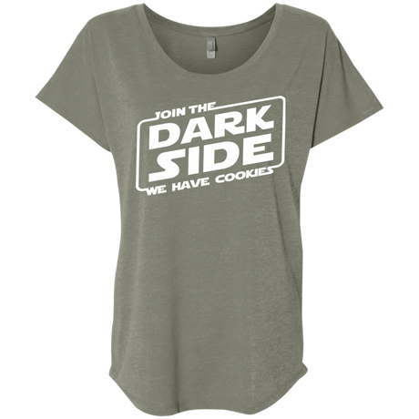 T-Shirts Venetian Grey / X-Small Join The Dark Side Triblend Dolman Sleeve