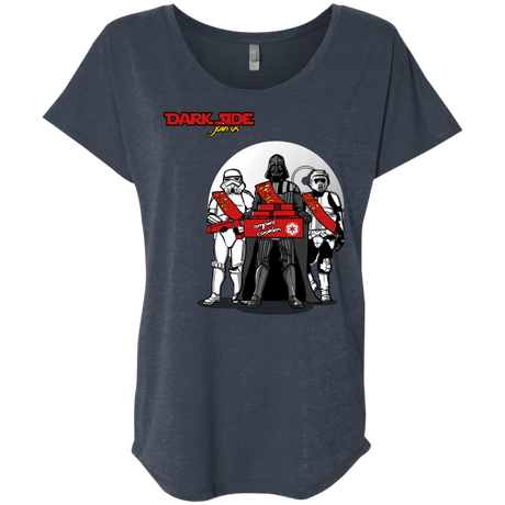 T-Shirts Vintage Navy / X-Small Join The Dark Side Triblend Dolman Sleeve