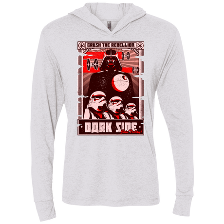 T-Shirts Heather White / X-Small Join the Dark SIde Triblend Long Sleeve Hoodie Tee