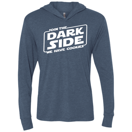 T-Shirts Indigo / X-Small Join The Dark Side Triblend Long Sleeve Hoodie Tee