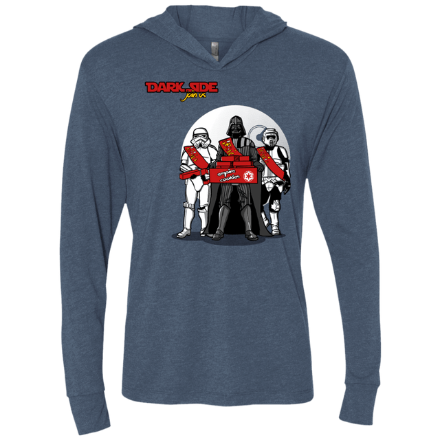 T-Shirts Indigo / X-Small Join The Dark Side Triblend Long Sleeve Hoodie Tee