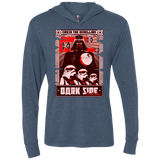 T-Shirts Indigo / X-Small Join the Dark SIde Triblend Long Sleeve Hoodie Tee