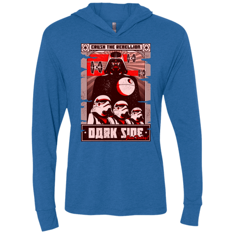T-Shirts Vintage Royal / X-Small Join the Dark SIde Triblend Long Sleeve Hoodie Tee