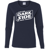 T-Shirts Navy / S Join The Dark Side Women's Long Sleeve T-Shirt