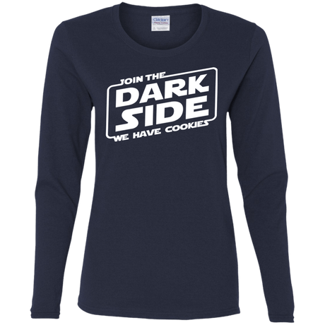 T-Shirts Navy / S Join The Dark Side Women's Long Sleeve T-Shirt